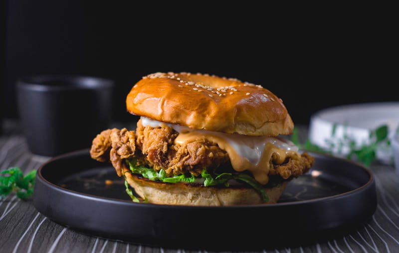 Crispy chicken sandwich east coast wings